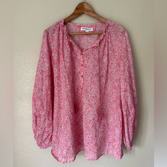 EMERSON FRY India Collection Crocus Bardot Top - Picture 4 of 7